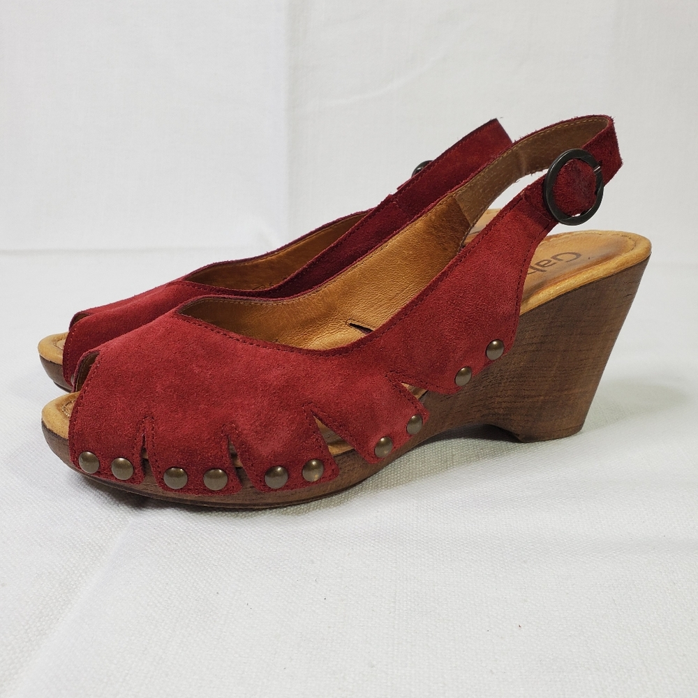 Gabor Suede Open Toe Shoes